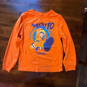 Naruto Kids Long Sleeve Orange Tee